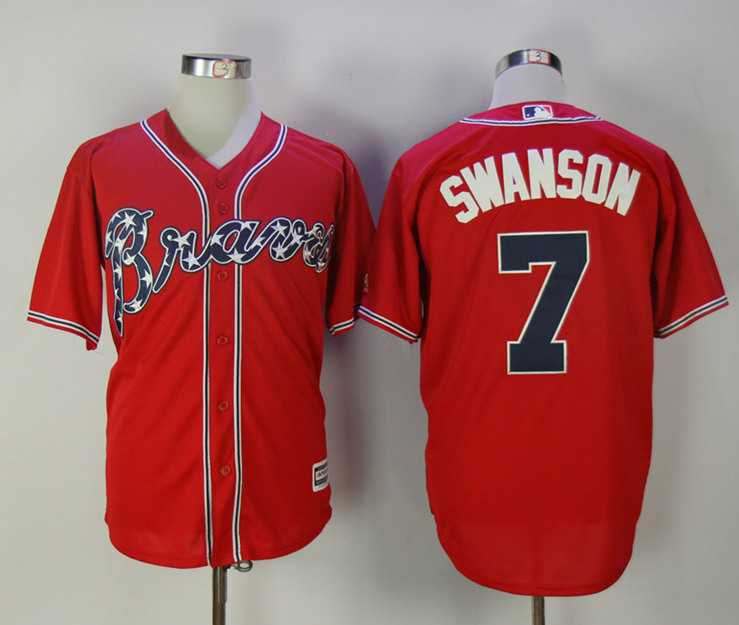 Atlanta Braves #7 Dansby Swanson Red New Cool Base Stitched Jersey,We sell and wholesale Atlanta Braves #7 Dansby Swanson Red New Cool Base Stitched Jersey on line form chian!